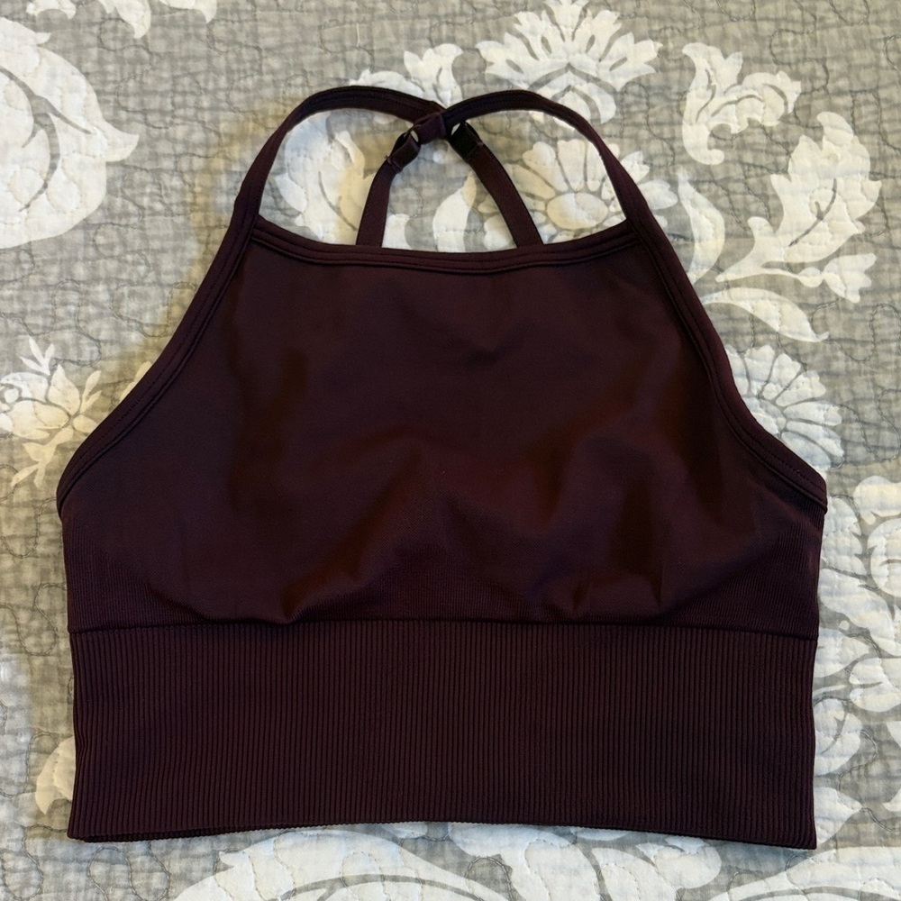Lululemon Ebb to Street Longline Bra ~ Size 6 ~ Burgundy